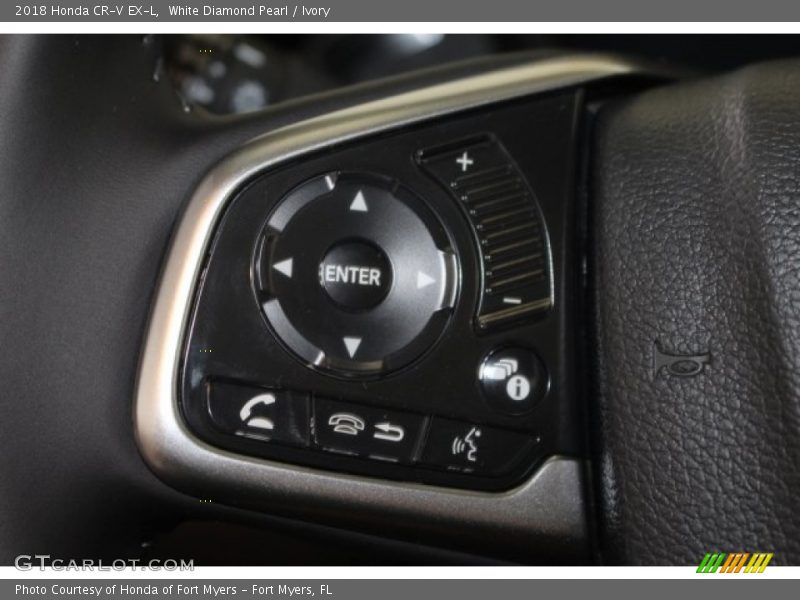 White Diamond Pearl / Ivory 2018 Honda CR-V EX-L