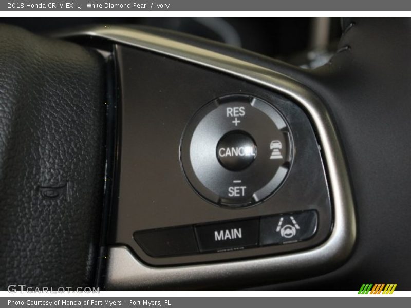White Diamond Pearl / Ivory 2018 Honda CR-V EX-L