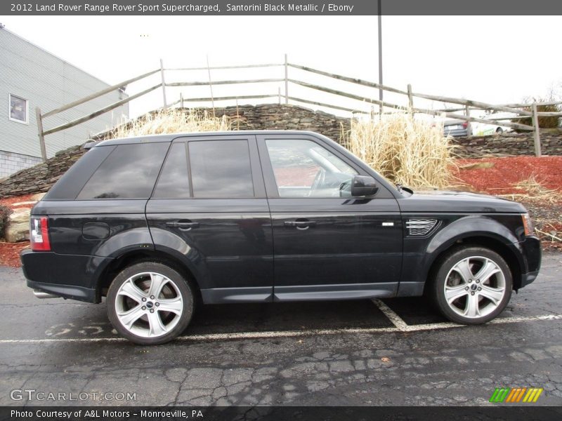 Santorini Black Metallic / Ebony 2012 Land Rover Range Rover Sport Supercharged