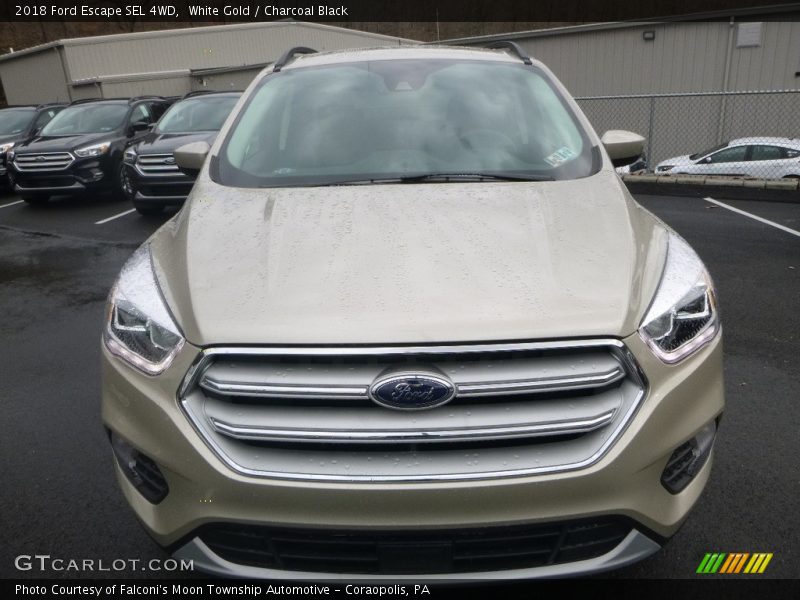 White Gold / Charcoal Black 2018 Ford Escape SEL 4WD