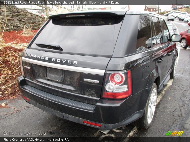 Santorini Black Metallic / Ebony 2012 Land Rover Range Rover Sport Supercharged