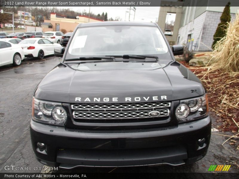 Santorini Black Metallic / Ebony 2012 Land Rover Range Rover Sport Supercharged