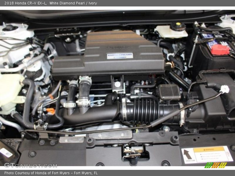 White Diamond Pearl / Ivory 2018 Honda CR-V EX-L