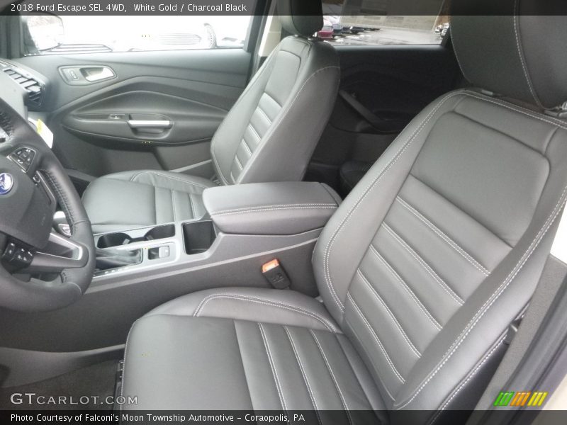White Gold / Charcoal Black 2018 Ford Escape SEL 4WD