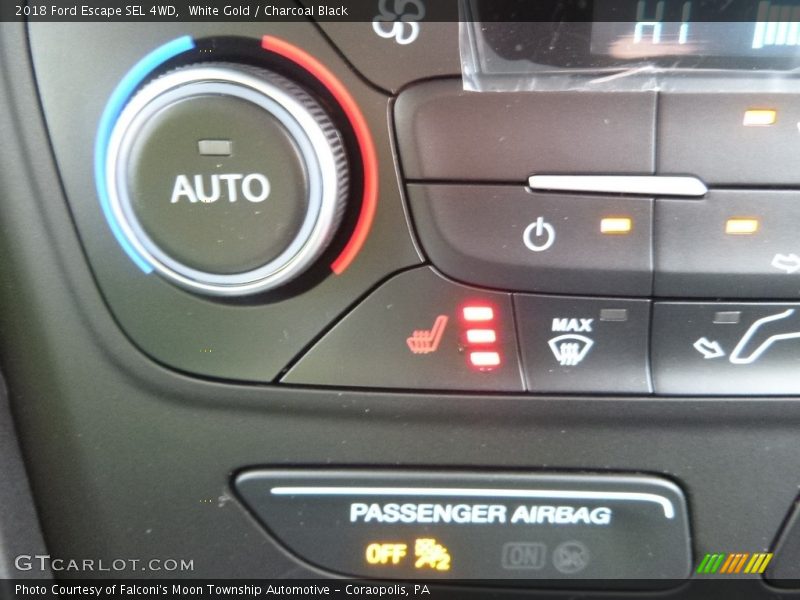 White Gold / Charcoal Black 2018 Ford Escape SEL 4WD