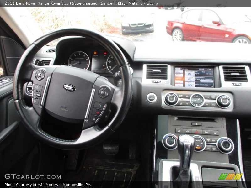 Santorini Black Metallic / Ebony 2012 Land Rover Range Rover Sport Supercharged