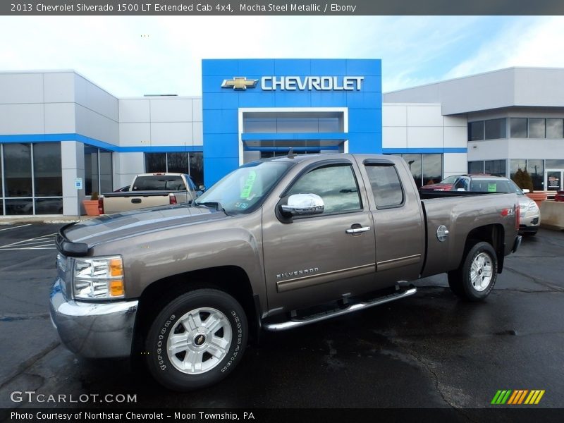 Mocha Steel Metallic / Ebony 2013 Chevrolet Silverado 1500 LT Extended Cab 4x4