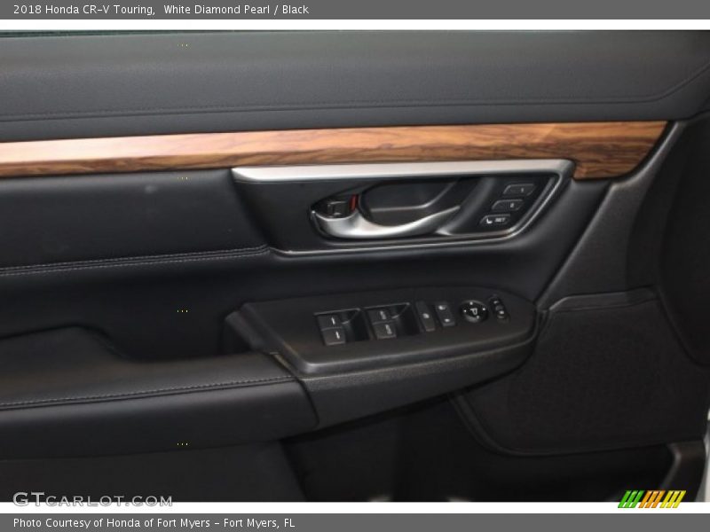 White Diamond Pearl / Black 2018 Honda CR-V Touring