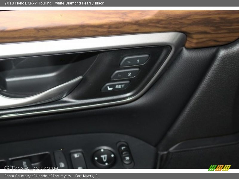White Diamond Pearl / Black 2018 Honda CR-V Touring