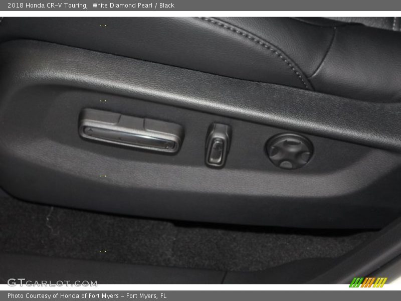White Diamond Pearl / Black 2018 Honda CR-V Touring