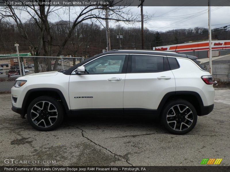  2018 Compass Limited 4x4 Pearl White Tri–Coat