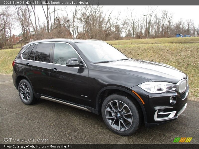Black Sapphire Metallic / Mocha 2018 BMW X5 xDrive35i