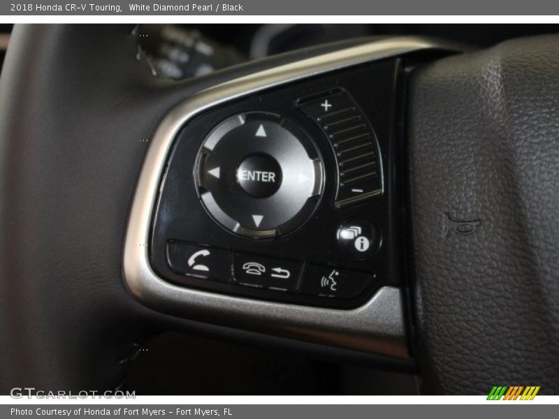 White Diamond Pearl / Black 2018 Honda CR-V Touring