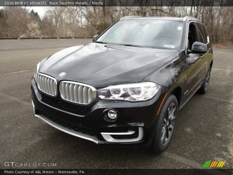 Black Sapphire Metallic / Mocha 2018 BMW X5 xDrive35i