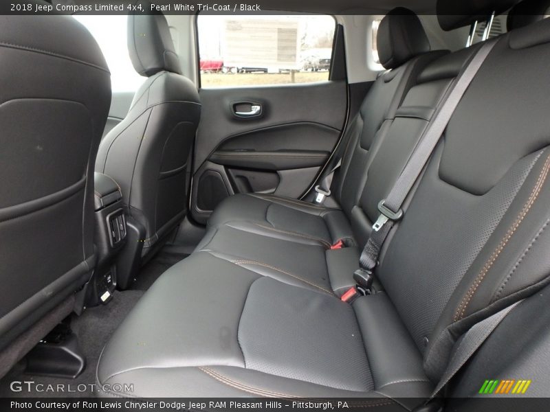 Pearl White Tri–Coat / Black 2018 Jeep Compass Limited 4x4