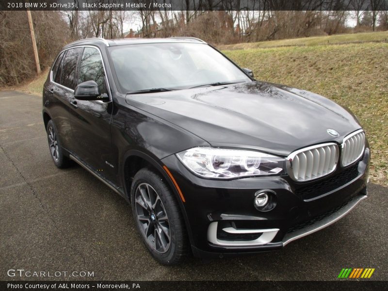 Black Sapphire Metallic / Mocha 2018 BMW X5 xDrive35i
