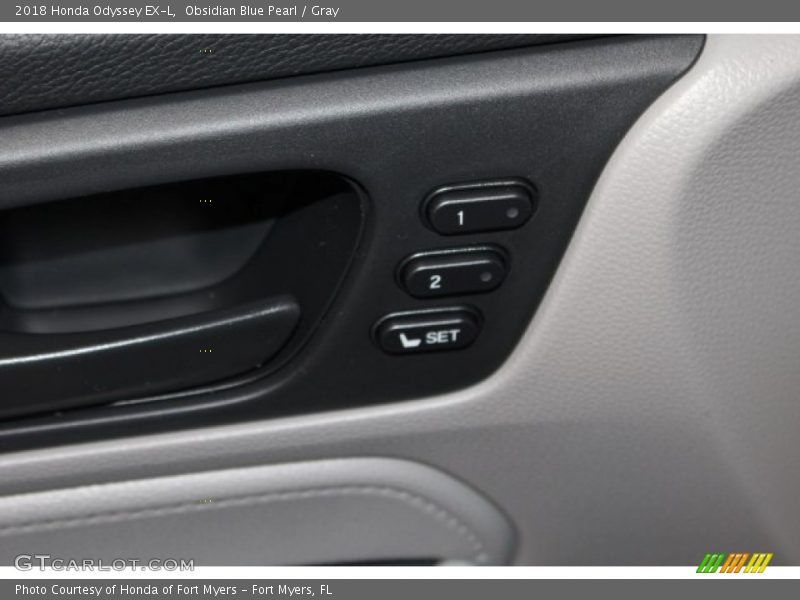 Obsidian Blue Pearl / Gray 2018 Honda Odyssey EX-L