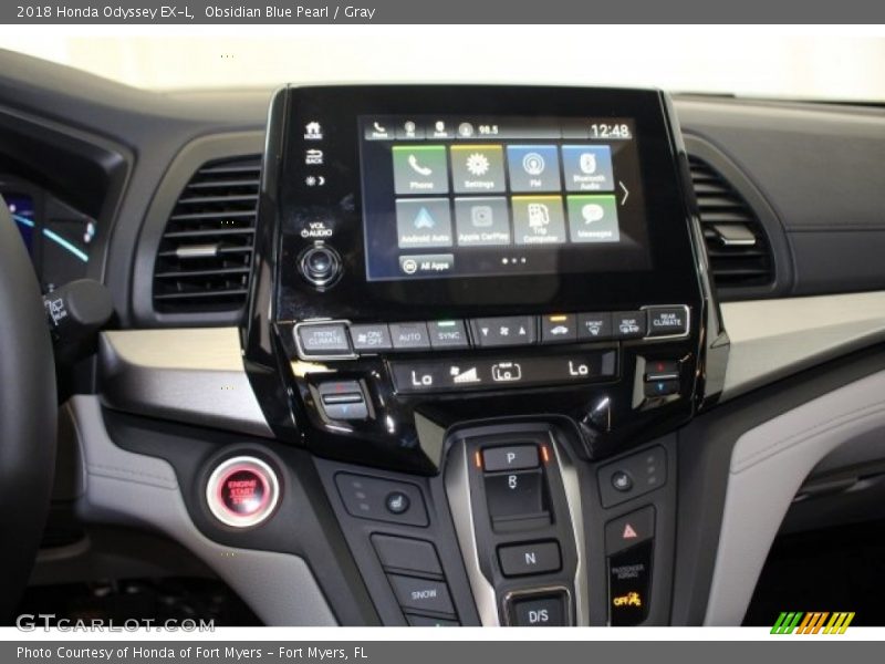 Obsidian Blue Pearl / Gray 2018 Honda Odyssey EX-L