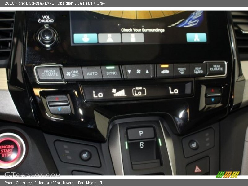 Obsidian Blue Pearl / Gray 2018 Honda Odyssey EX-L