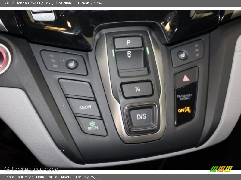 Obsidian Blue Pearl / Gray 2018 Honda Odyssey EX-L