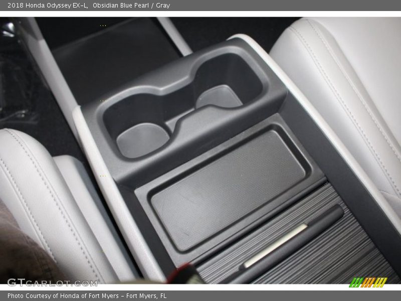 Obsidian Blue Pearl / Gray 2018 Honda Odyssey EX-L