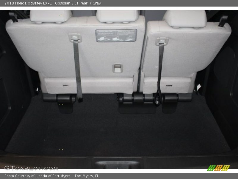 Obsidian Blue Pearl / Gray 2018 Honda Odyssey EX-L