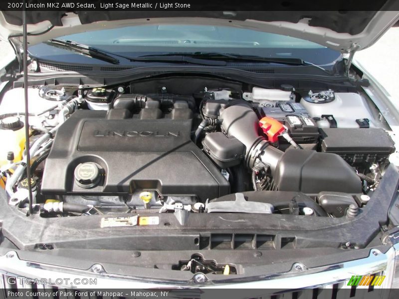 Light Sage Metallic / Light Stone 2007 Lincoln MKZ AWD Sedan