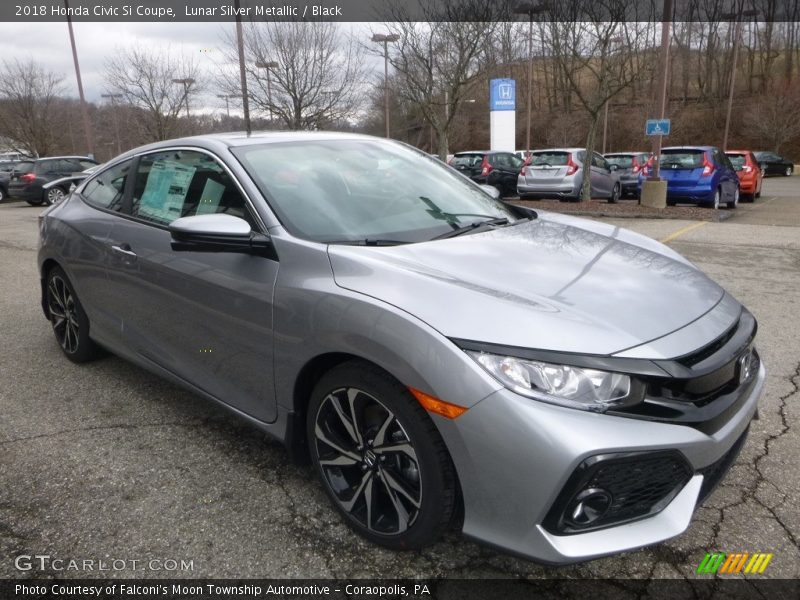 Lunar Silver Metallic / Black 2018 Honda Civic Si Coupe