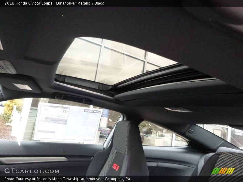 Lunar Silver Metallic / Black 2018 Honda Civic Si Coupe