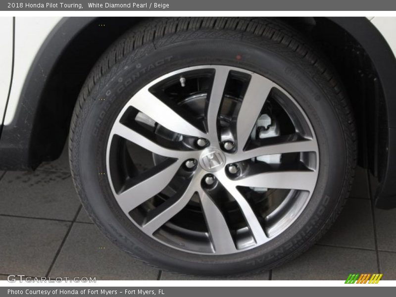 White Diamond Pearl / Beige 2018 Honda Pilot Touring
