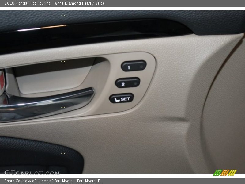 White Diamond Pearl / Beige 2018 Honda Pilot Touring