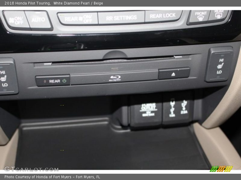 White Diamond Pearl / Beige 2018 Honda Pilot Touring