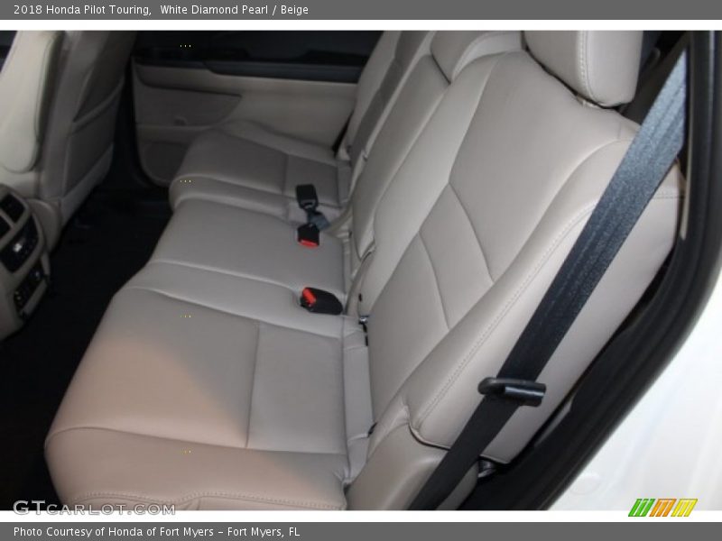 White Diamond Pearl / Beige 2018 Honda Pilot Touring
