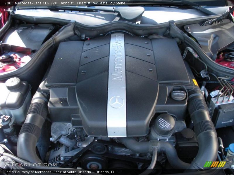 Firemist Red Metallic / Stone 2005 Mercedes-Benz CLK 320 Cabriolet