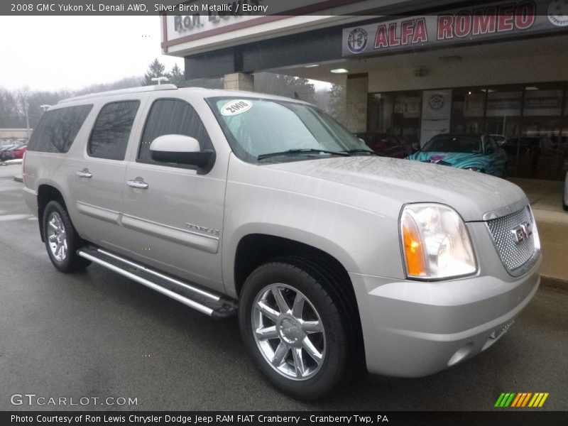 Silver Birch Metallic / Ebony 2008 GMC Yukon XL Denali AWD