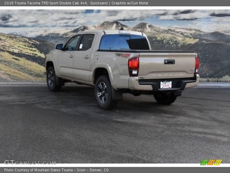 Quicksand / Graphite w/Gun Metal 2018 Toyota Tacoma TRD Sport Double Cab 4x4