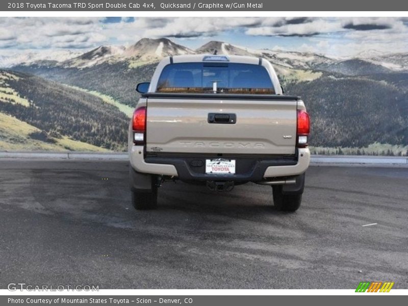 Quicksand / Graphite w/Gun Metal 2018 Toyota Tacoma TRD Sport Double Cab 4x4