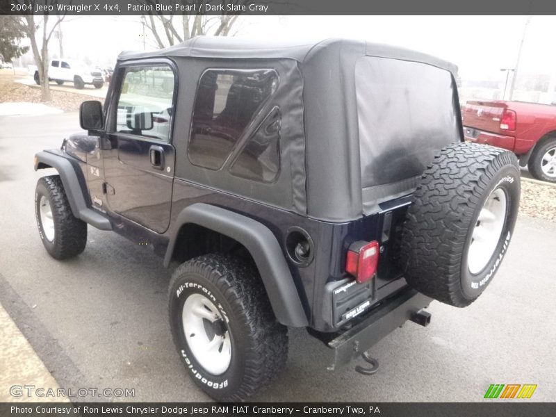Patriot Blue Pearl / Dark Slate Gray 2004 Jeep Wrangler X 4x4