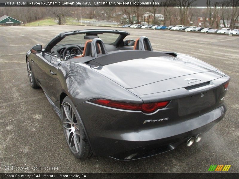 Carpathian Grey Metallic / Sienna Tan 2018 Jaguar F-Type R-Dynamic Convertible AWD