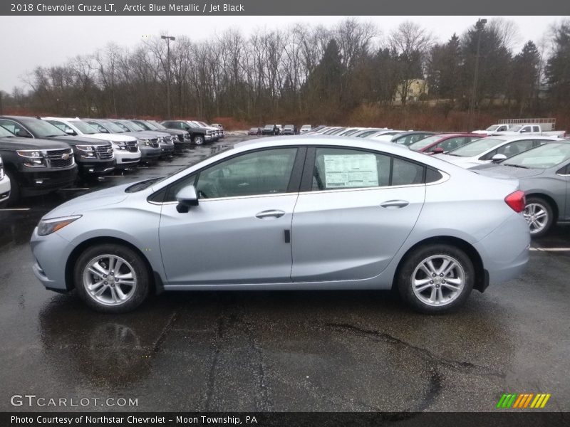 Arctic Blue Metallic / Jet Black 2018 Chevrolet Cruze LT