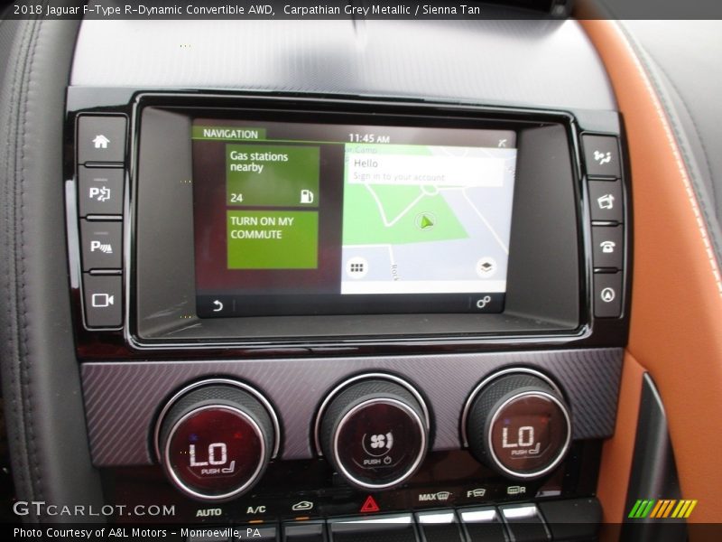 Navigation of 2018 F-Type R-Dynamic Convertible AWD