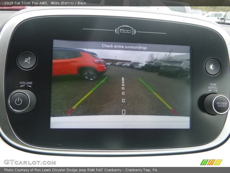 White (Bianco) / Black 2018 Fiat 500X Pop AWD