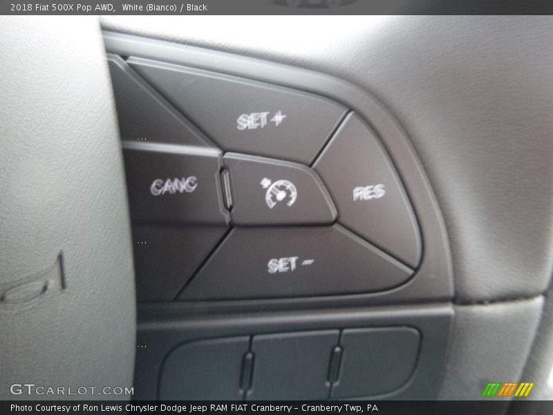 White (Bianco) / Black 2018 Fiat 500X Pop AWD