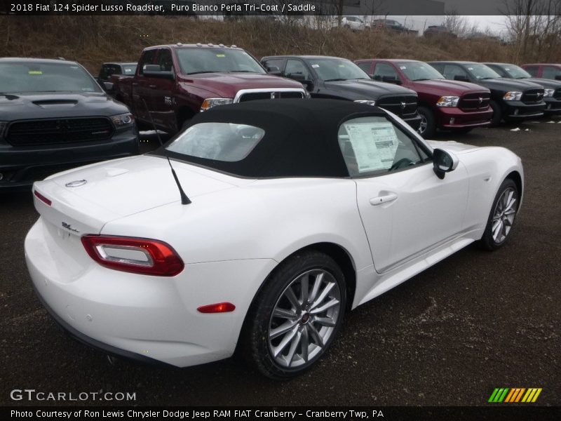 Puro Bianco Perla Tri-Coat / Saddle 2018 Fiat 124 Spider Lusso Roadster