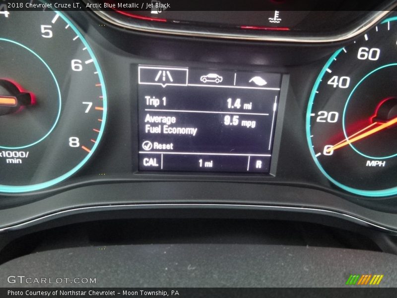 Arctic Blue Metallic / Jet Black 2018 Chevrolet Cruze LT