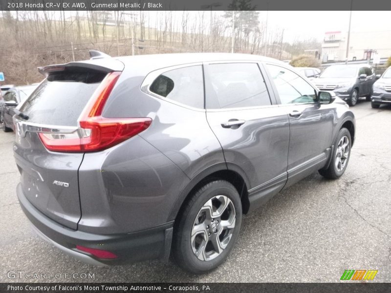 Gunmetal Metallic / Black 2018 Honda CR-V EX AWD