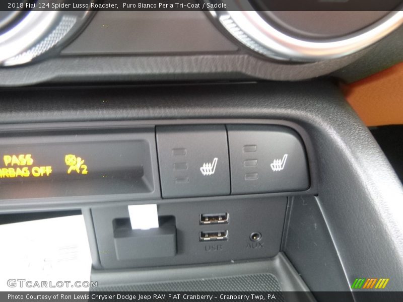 Puro Bianco Perla Tri-Coat / Saddle 2018 Fiat 124 Spider Lusso Roadster