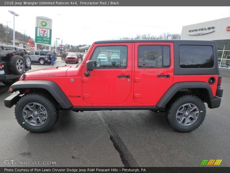 Firecracker Red / Black 2018 Jeep Wrangler Unlimited Rubicon 4x4