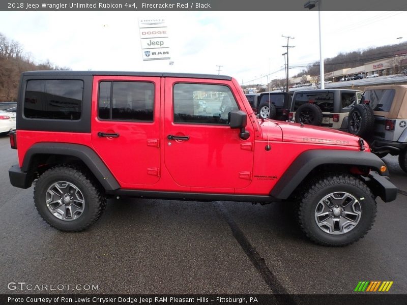 Firecracker Red / Black 2018 Jeep Wrangler Unlimited Rubicon 4x4