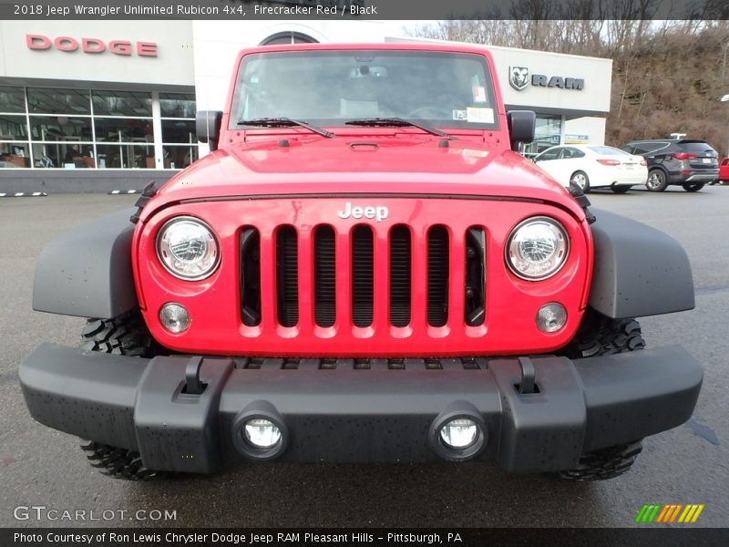Firecracker Red / Black 2018 Jeep Wrangler Unlimited Rubicon 4x4